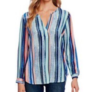 Vince Camuto Split-Neck Top